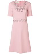 Gucci Crystal Embellished Dress - Pink & Purple