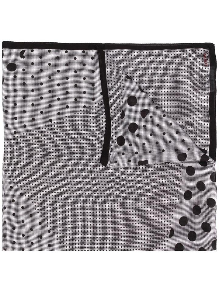 Loewe Dot Check Scarf - Black