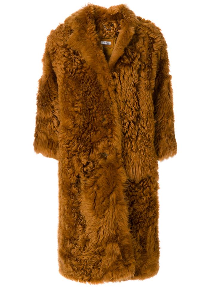 Desa 1972 Oversized Fur Coat - Brown