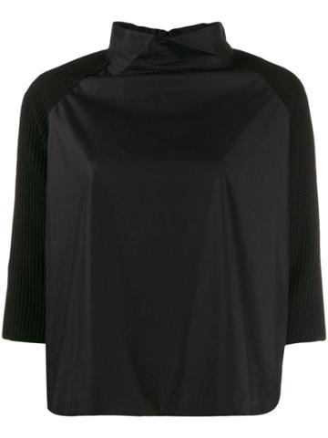 Stephan Schneider Grove Knitted Sleeve Top - Black