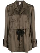 Cinq A Sept Lightweight Drawstring Waist Jacket - Green