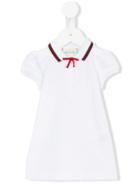 Gucci Kids - Contrast Collar Dress - Kids - Cotton/spandex/elastane - 12-18 Mth, White