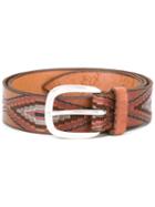 Orciani - Mexican Printed Belt - Men - Leather - 110, Brown, Leather