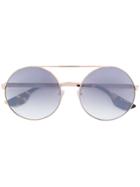 Mcq By Alexander Mcqueen Eyewear Double Bridge Circle Sunglasses -