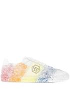 Philipp Plein Sprayed Lace-up Sneakers - White
