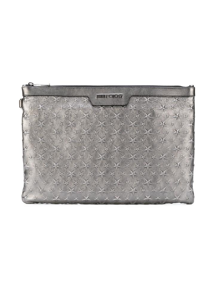 Jimmy Choo Derek Clutch - Grey