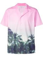 Orlebar Brown Palm Tree Print Shirt - Pink & Purple