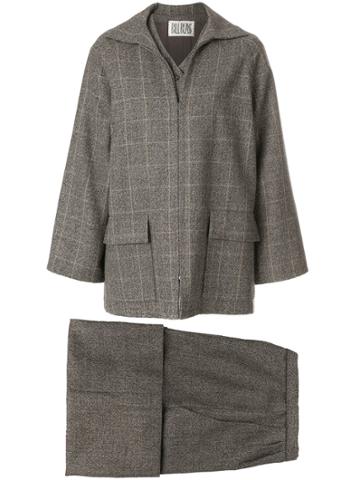Bill Blass Vintage Bill Blass Tweed Culotte Suit - Brown