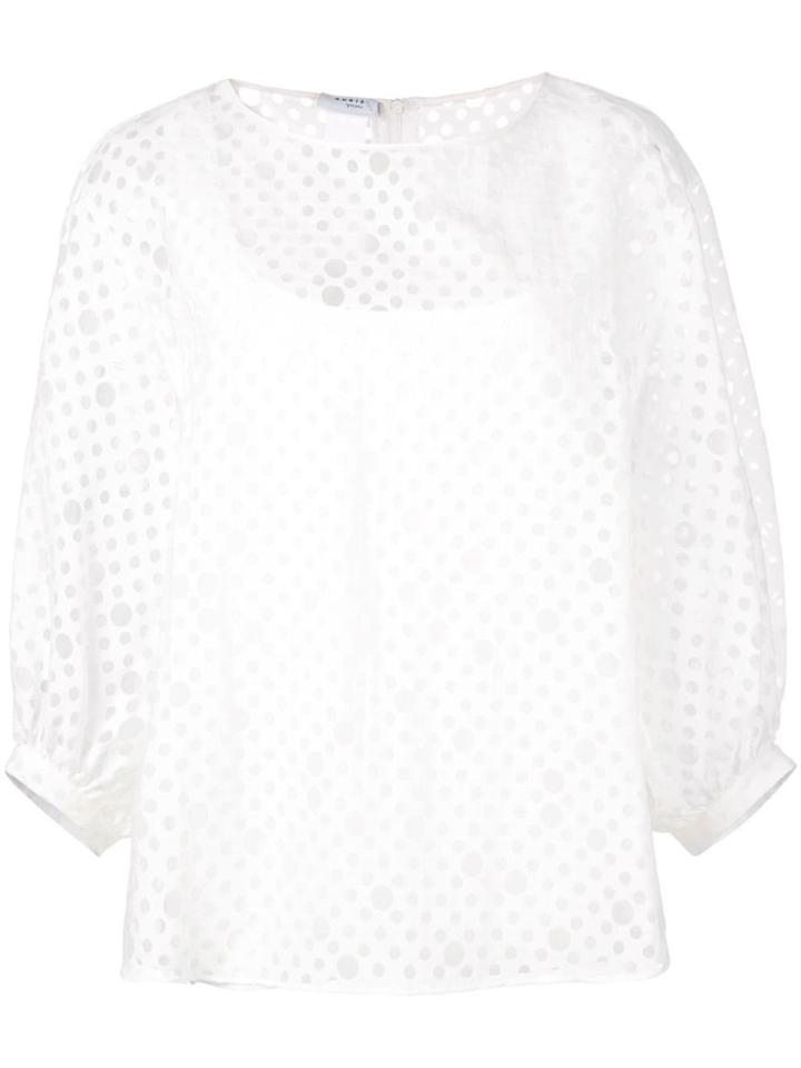 Akris Punto Organza Blouse - White