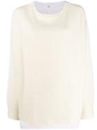 Y's Micro Ribbed Jumper - White