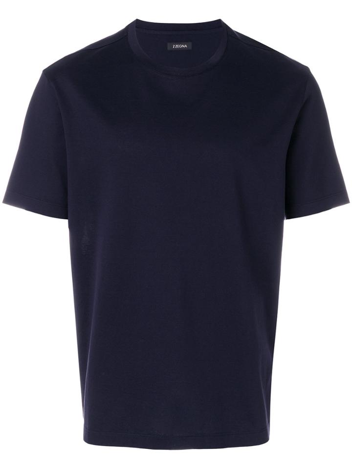 Z Zegna Round Neck T-shirt - Blue