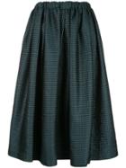 Comme Des Garçons High-waisted Midi Skirt - Blue