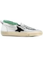 Golden Goose Deluxe Brand Slip-on Printed Sneakers - Metallic