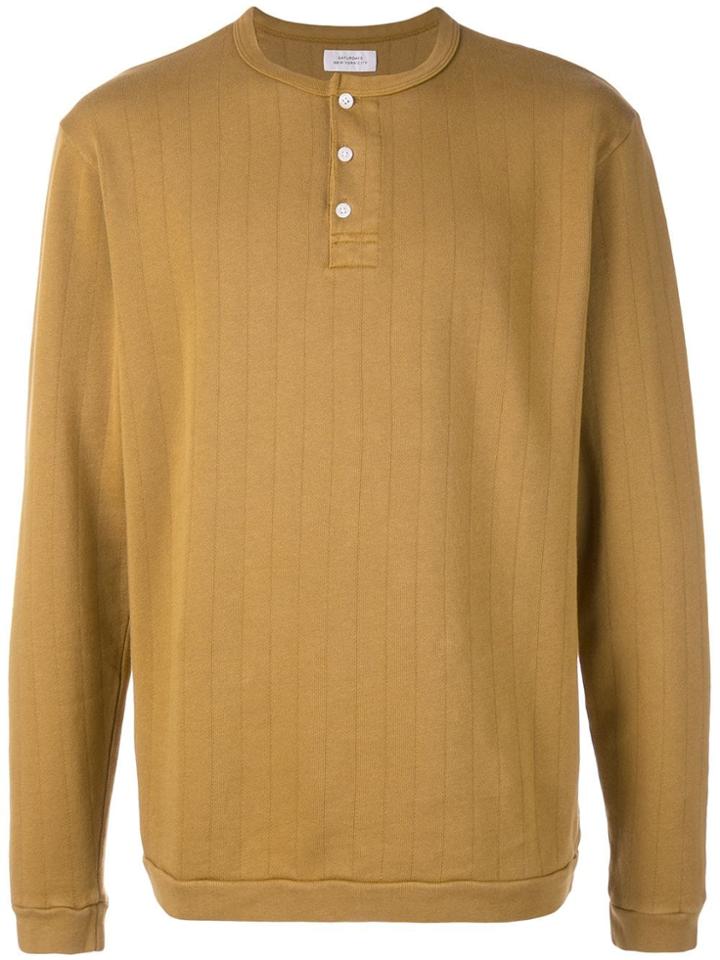 Saturdays Nyc Long Sleeve T-shirt - Brown
