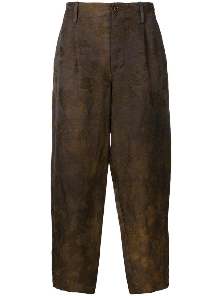Uma Wang Regular Fit Chinos - Brown