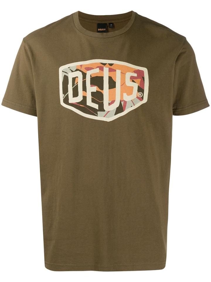 Deus Ex Machina Printed Logo T-shirt - Green