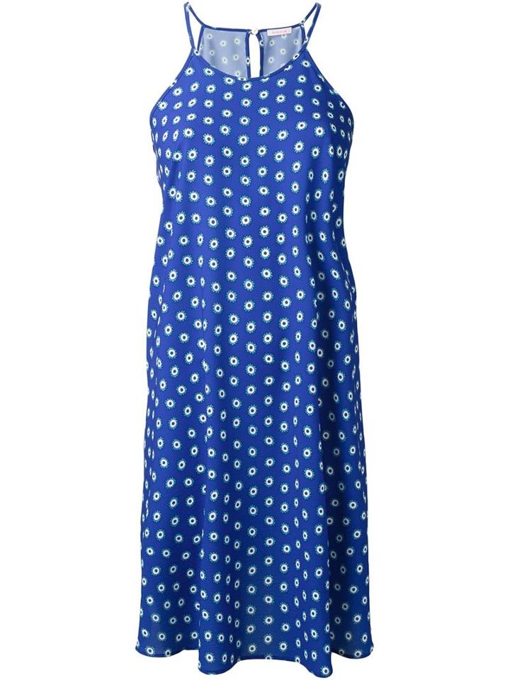 P.a.r.o.s.h. Geometric Print Dress, Women's, Size: M, Blue, Polyester/spandex/elastane