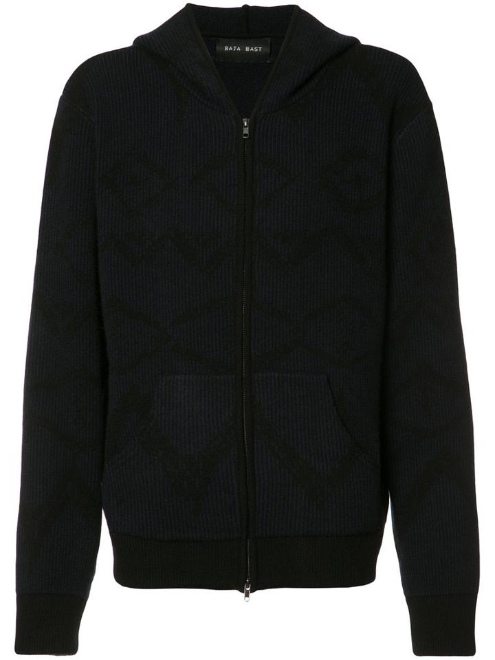 Baja East Zipped Hoodie, Size: 3, Blue, Cashmere