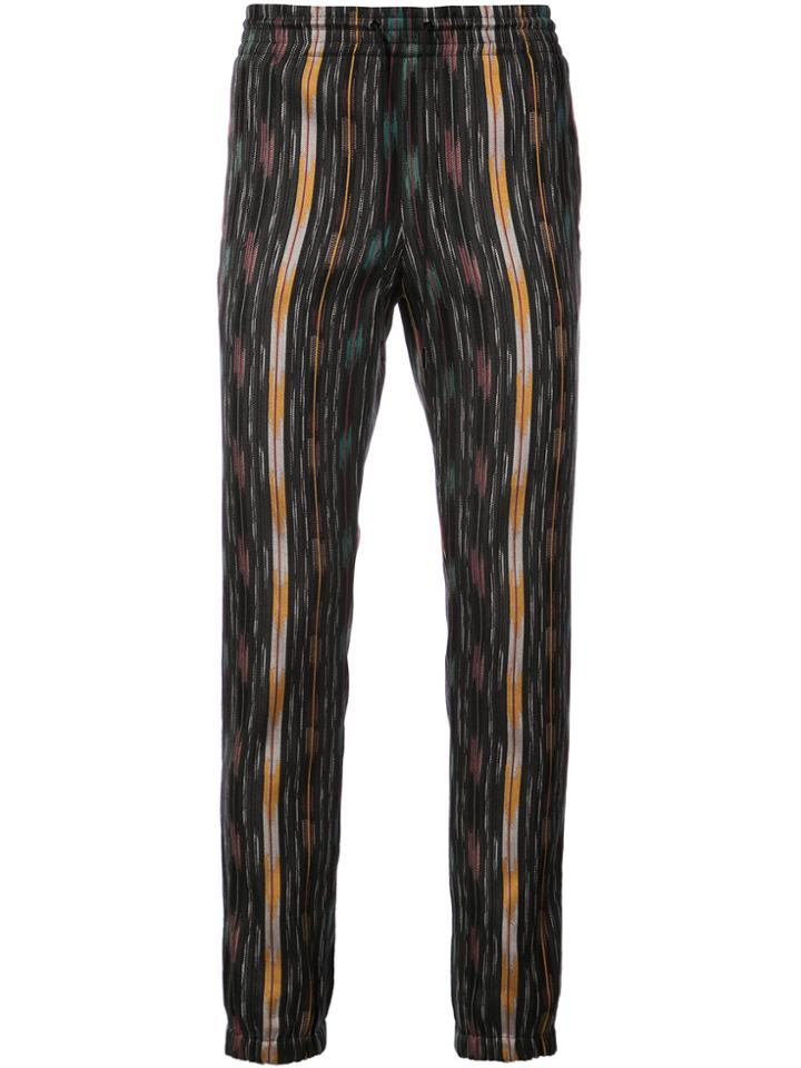 Saint Laurent Straight-leg Patterned Trousers - Multicolour