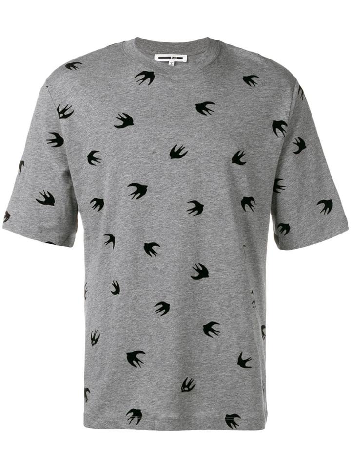Mcq Alexander Mcqueen Swallow T-shirt - Grey