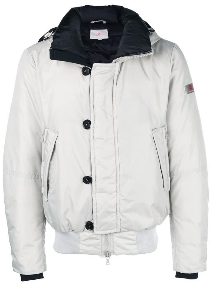 Peuterey Cropped Padded Jacket - Nude & Neutrals