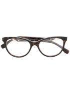 Fendi Eyewear Cat Eye Glasses - Brown