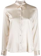 Blanca Silk Fitted Shirt - Neutrals