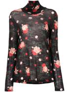 Vivetta - Embroidered Top - Women - Polyamide/wool - 42, Black, Polyamide/wool