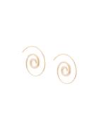 Noor Fares Swirl Hoop Earrings - Yellow