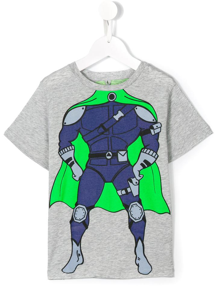 Stella Mccartney Kids Superhero T-shirt, Toddler Boy's, Size: 3 Yrs, Grey
