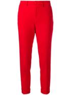 Liu Jo Slim-fit Cropped Trousers - Red