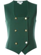 Céline Vintage Double Breasted Waistcoat, Women's, Size: 38, Green