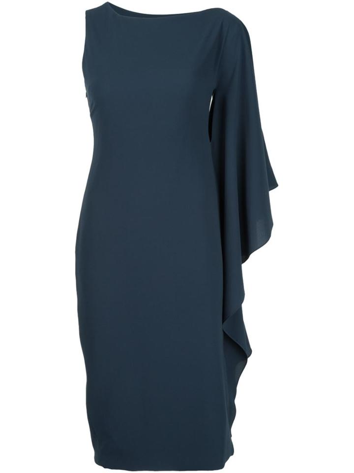 Cushnie Et Ochs Draped One Sleeve Dress