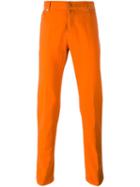 Kiton Straight Leg Jeans, Men's, Size: 32, Yellow/orange, Cotton/spandex/elastane/wool