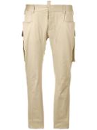 Dsquared2 - Cropped Cargo Trousers - Women - Cotton/polyamide/spandex/elastane - 40, Nude/neutrals, Cotton/polyamide/spandex/elastane