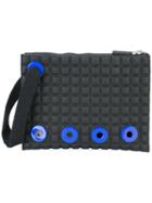 No Ka' Oi Hand Strap Textured Clutch, Women's, Black, Polyurethane