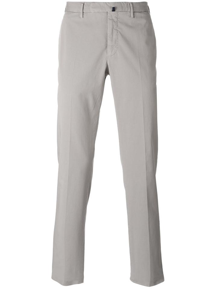 Incotex - Classic Chinos - Men - Cotton/spandex/elastane - 56, Grey, Cotton/spandex/elastane