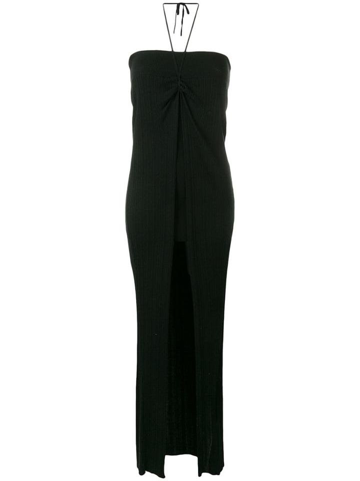 Jacquemus Halterneck Long Dress - Black