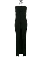 Jacquemus Halterneck Long Dress - Black