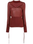 Jacquemus V-neck Fitted Jumper - Red