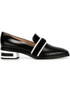 Emilio Pucci Striped Heel Loafers