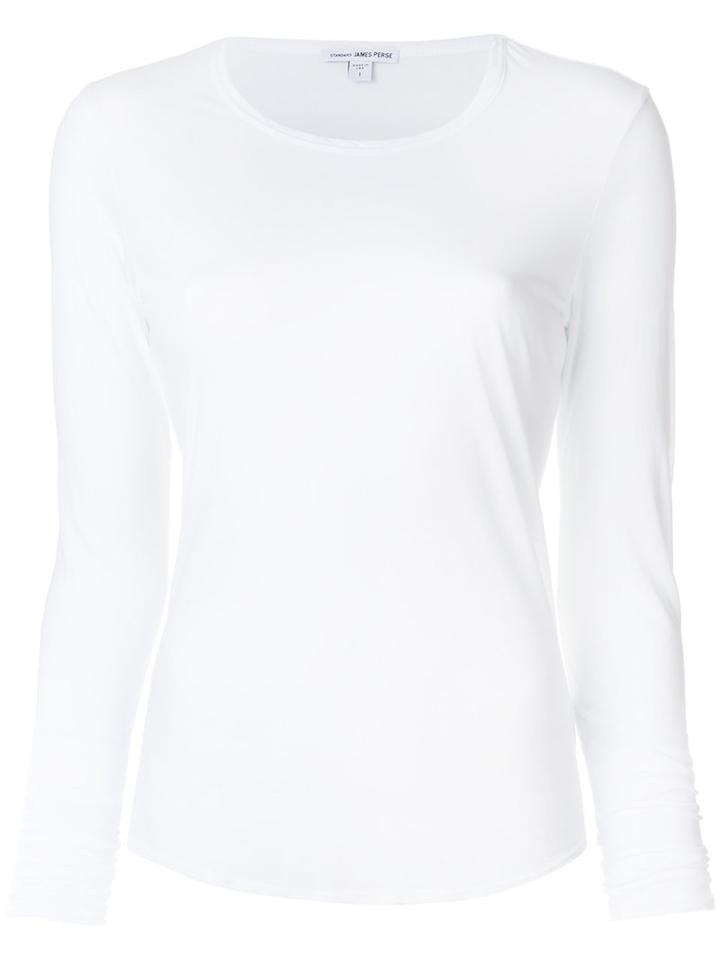 James Perse - Scoop Neck Top - Women - Cotton - Ii, White, Cotton