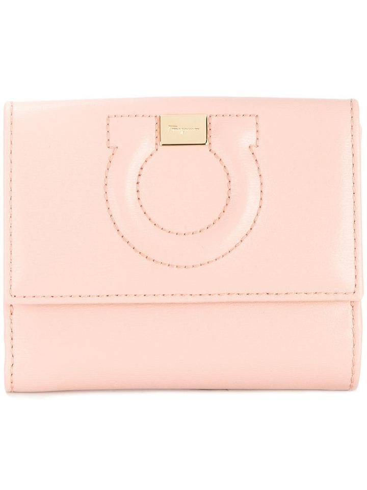 Salvatore Ferragamo Gancio Flap Wallet - Pink