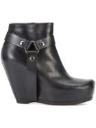 Rick Owens Wedge Boots - Black