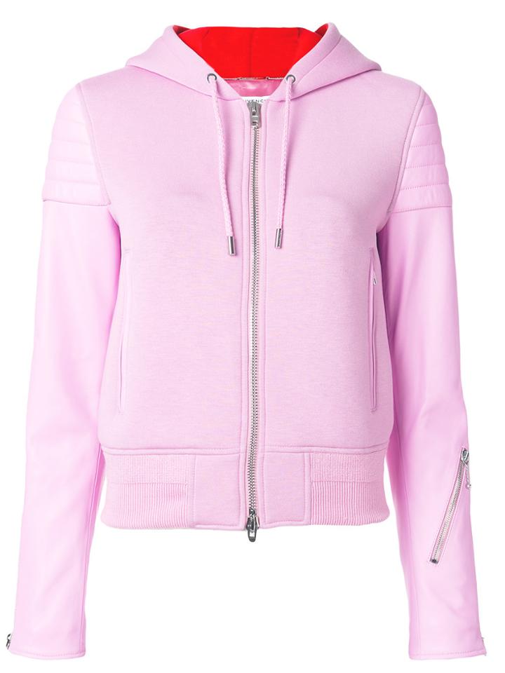 Givenchy Zipped Hooded Jacket - Pink & Purple