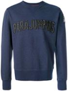Parajumpers - Logo Patch Sweatshirt - Men - Cotton - Xxl, Blue, Cotton