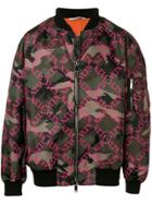 Valentino Vltn Camouflage Bomber - Green