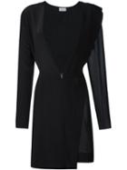La Perla Asymmetric Hem Dress, Women's, Size: 46, Black, Silk/spandex/elastane