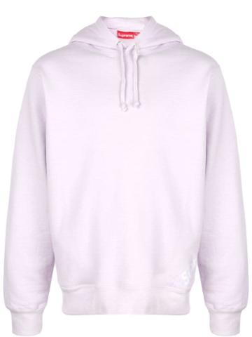 Supreme Corner Label Hooded Sweatshirt - Purple