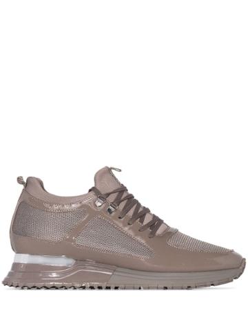 Mallet Footwear Grey Diver Leather Sneakers